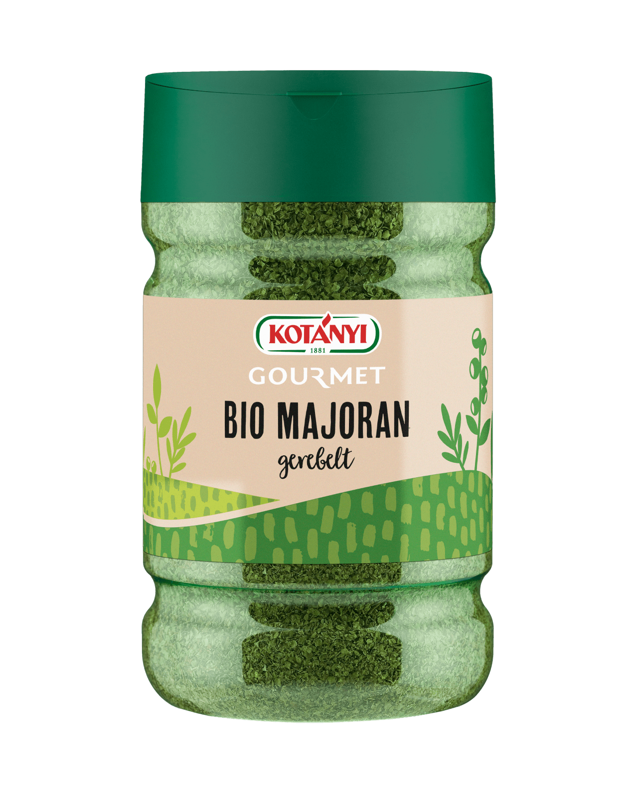 Kotányi Gourmet Bio Majoran gerebelt in der 1200ccm Dose