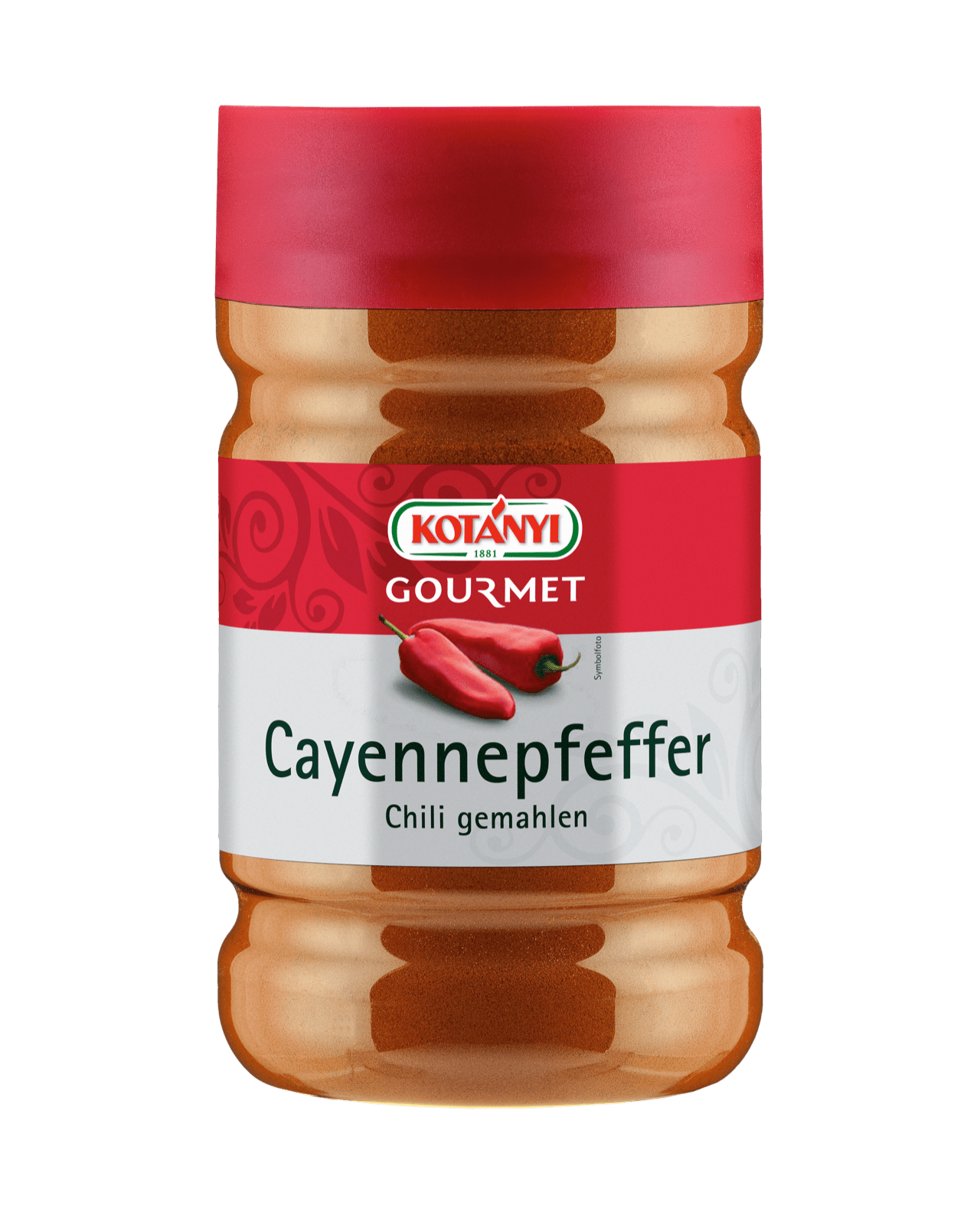 Kotányi Gourmet Cayennepfeffer Chili gemahlen in der 1200ccm Dose