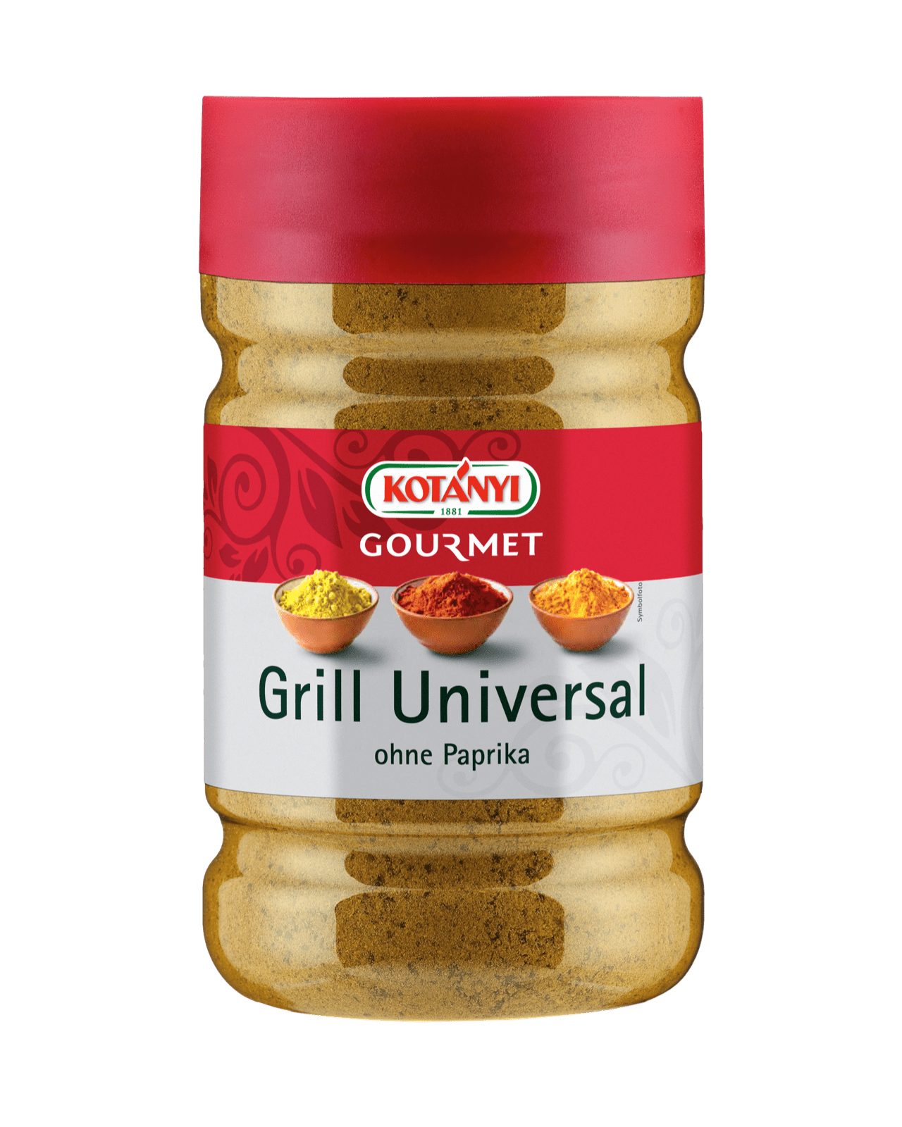 Kotányi Gourmet Grill universal Grillgewürzsalz ohne Paprika in der 1200ccm Dose