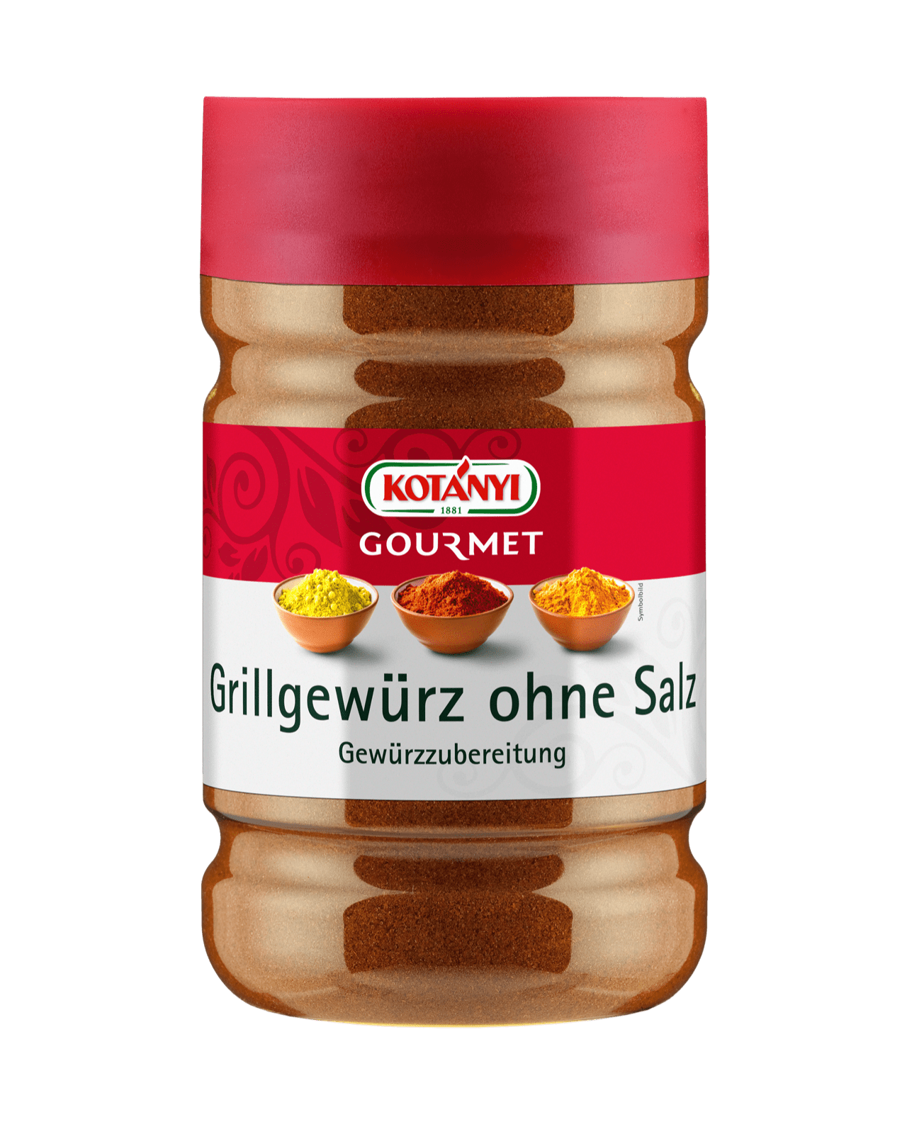 Kotányi Gourmet Grillgewürz ohne Salz in der 1200ccm Dose