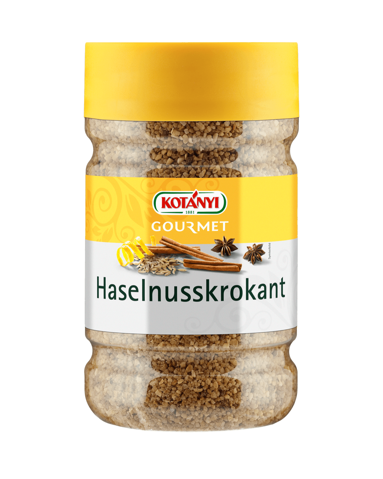 Kotányi Gourmet Haselnusskrokant in der 1200ccm Dose