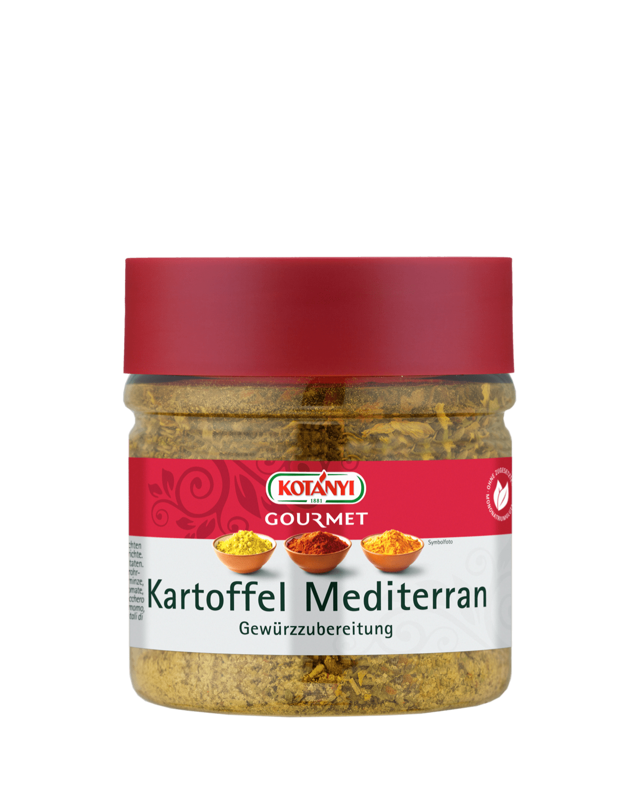 Kotányi Gourmet Kartoffel Mediterran Gewürzzubereitung in der 400ccm Dose