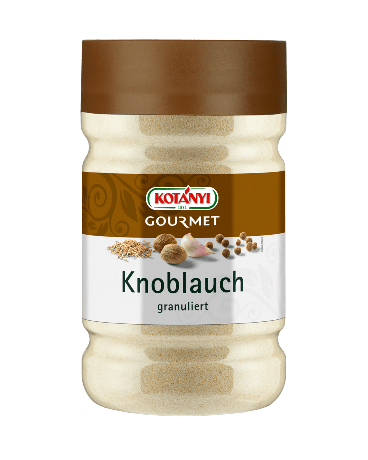 Kotányi Gourmet Knoblauch granuliert in der 1200ccm Dose