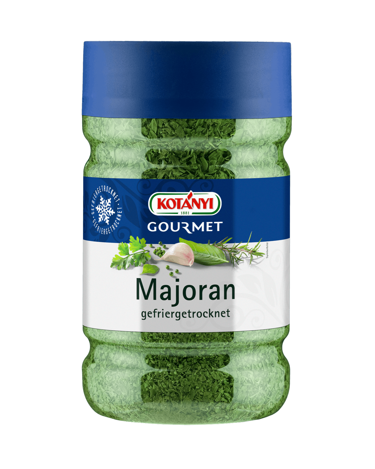 Kotányi Gourmet Majoran gefriergetrocknet in der 1200ccm Dose