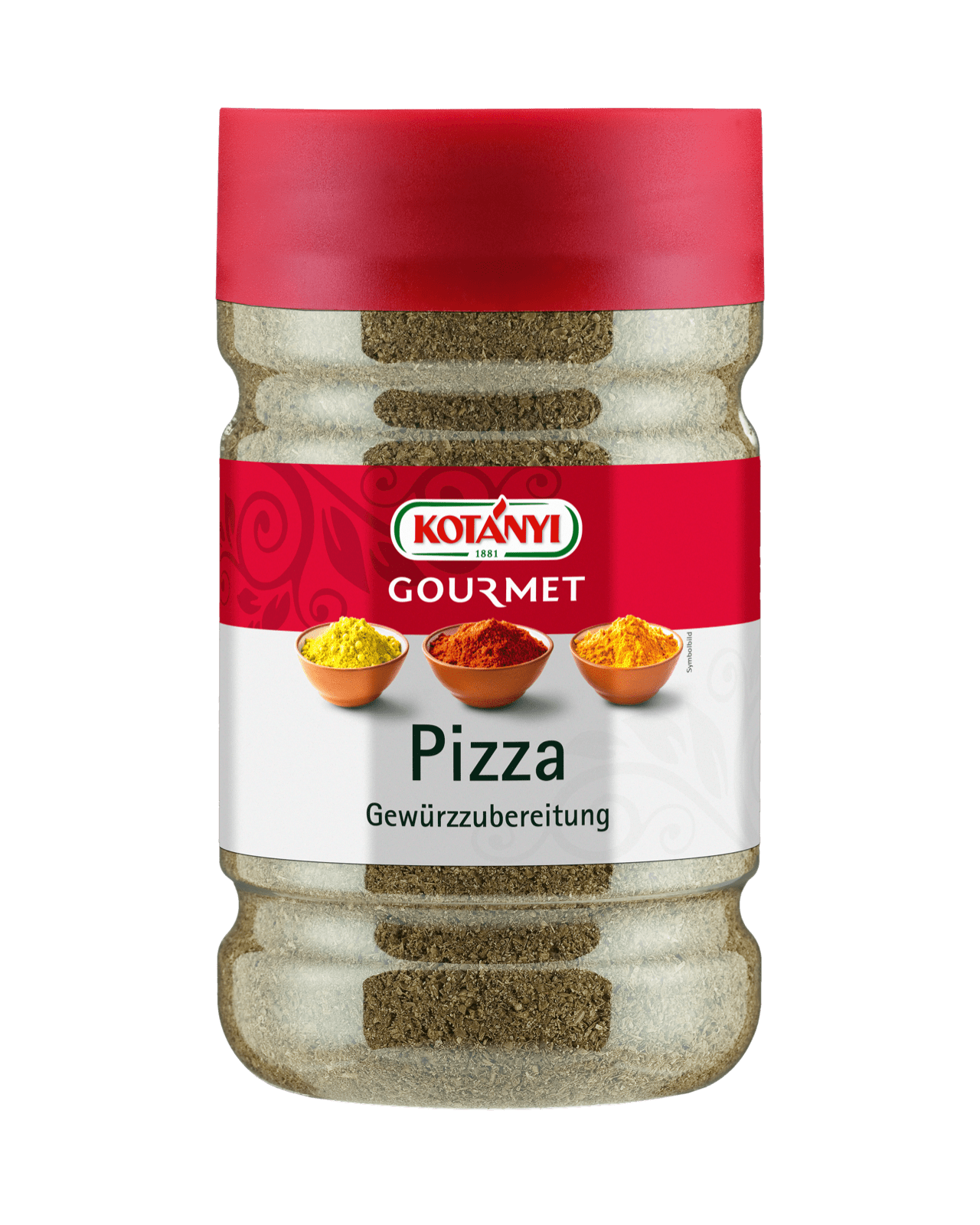 Kotányi Gourmet Pizza Gewürzzubereitung in der 1200ccm Dose