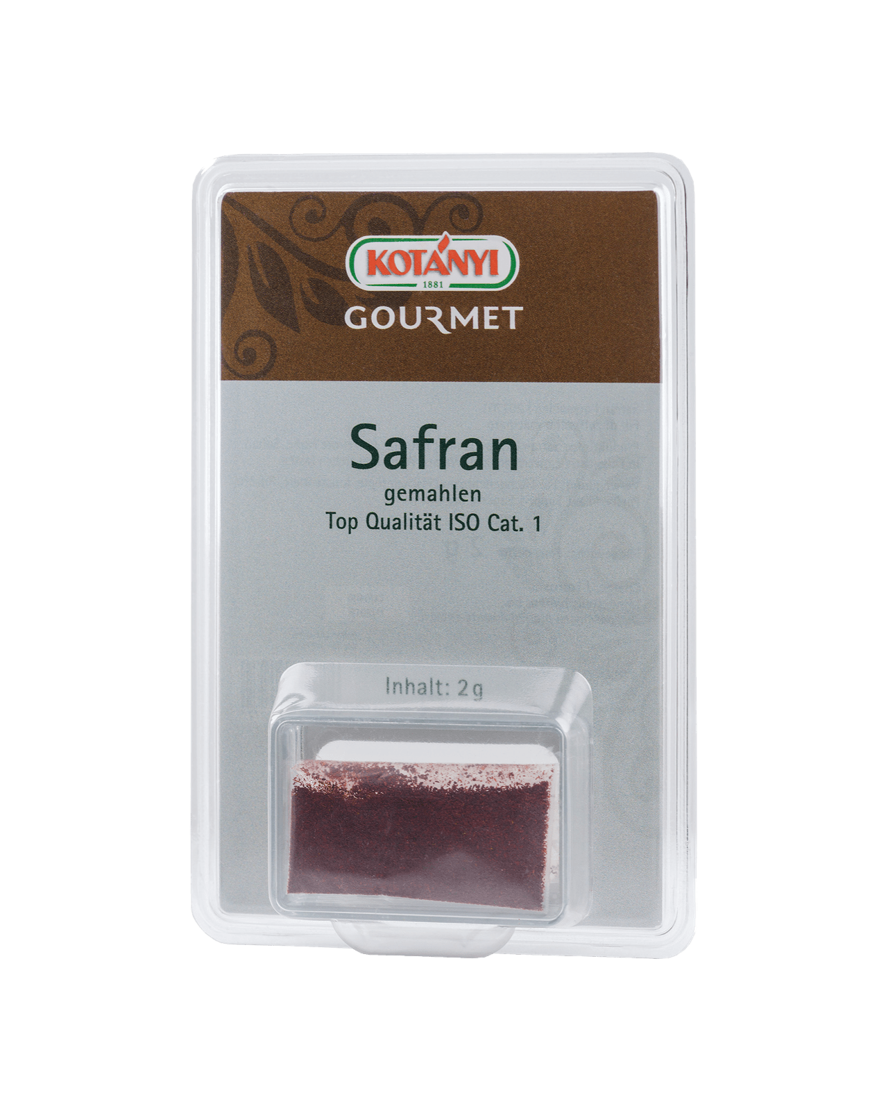 Kotányi Gourmet Safran gemahlen in der 2g Box