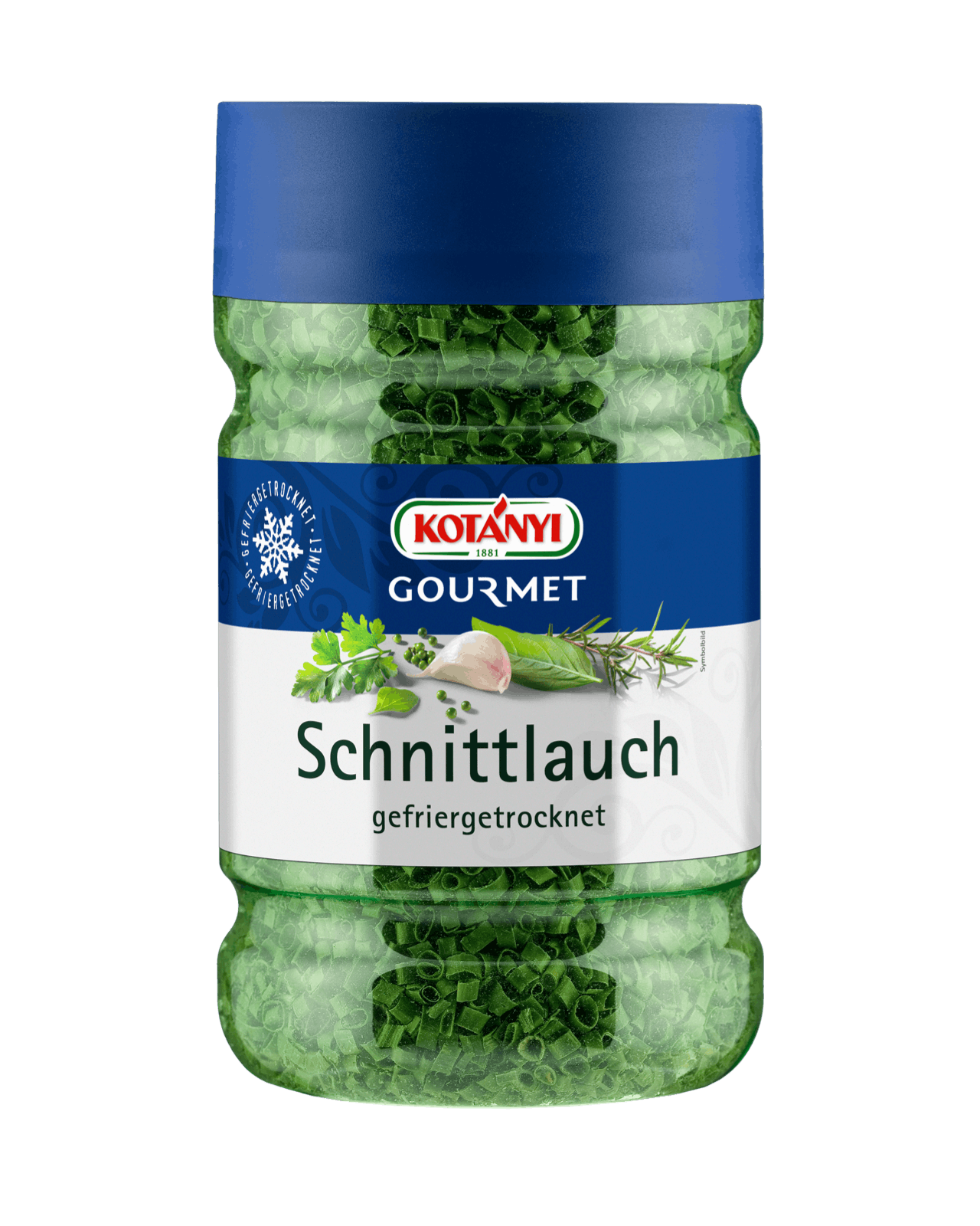 Kotányi Gourmet Schnittlauch gefriergetrocknet in der 1200ccm Dose