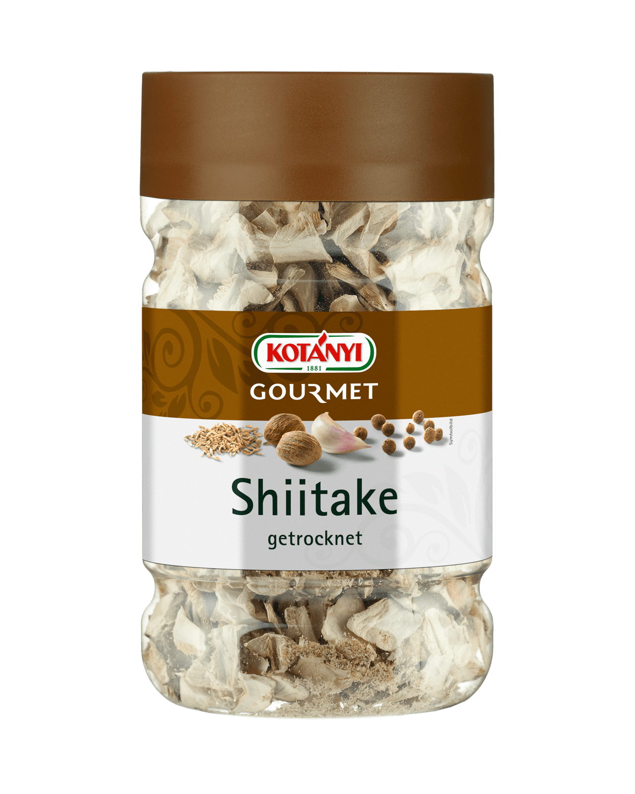 Kotányi Gourmet Shiitake getrocknet in der 1200ccm Dose