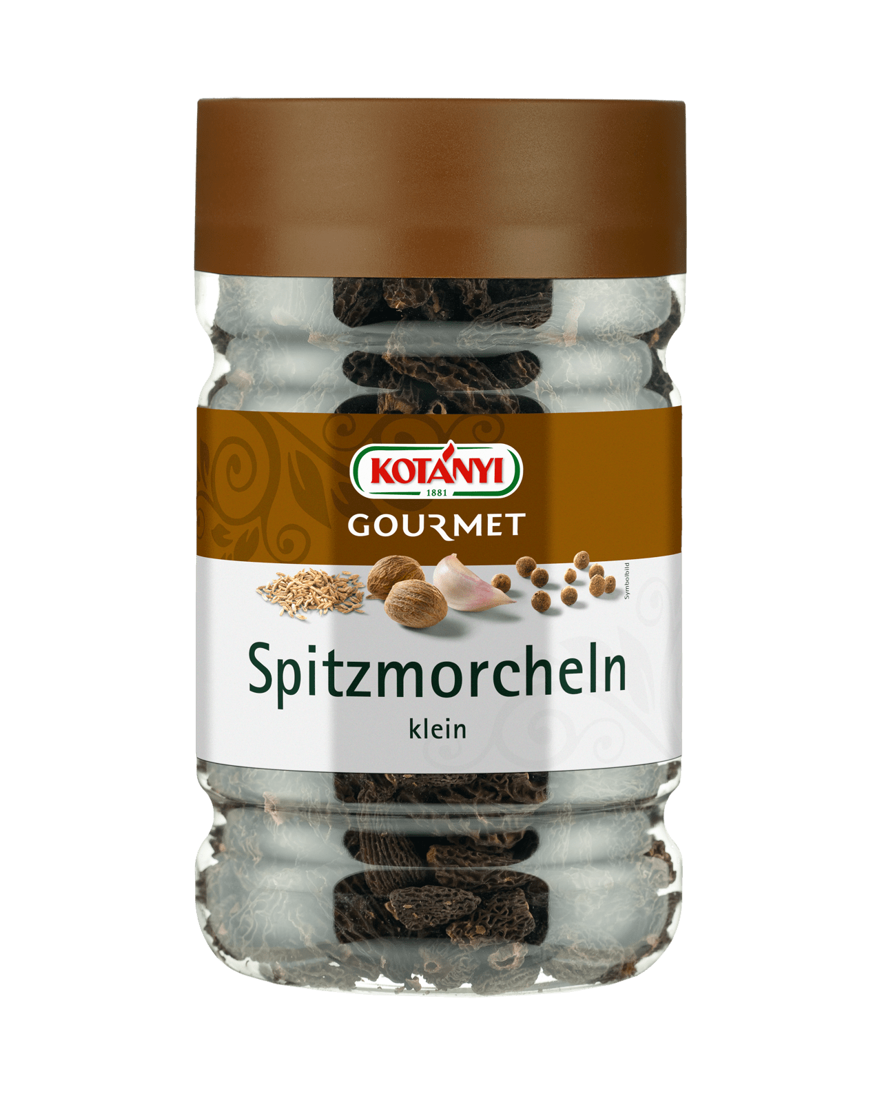 Kotányi Gourmet Spitzmorcheln klein in der 1200ccm Dose