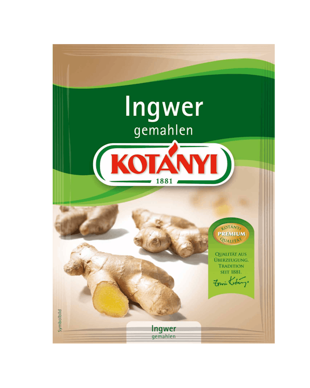 Kotányi Ingwer gemahlen im Brief