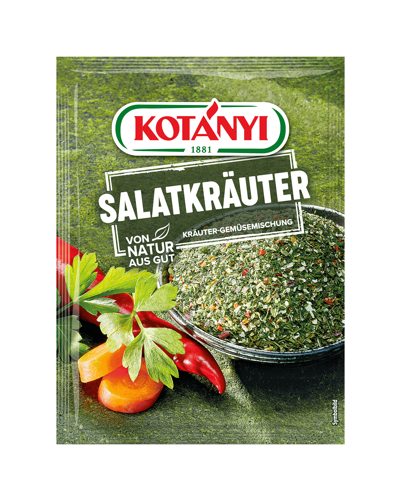 9001414016022 160201 Kotányi Salatkräuter Kräuter Gemüsemischung At Pouch Vs