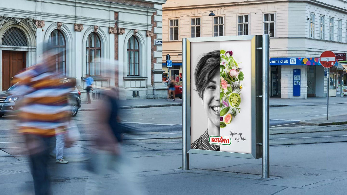 Kotányi Spice Up My Life Plakat in Wien