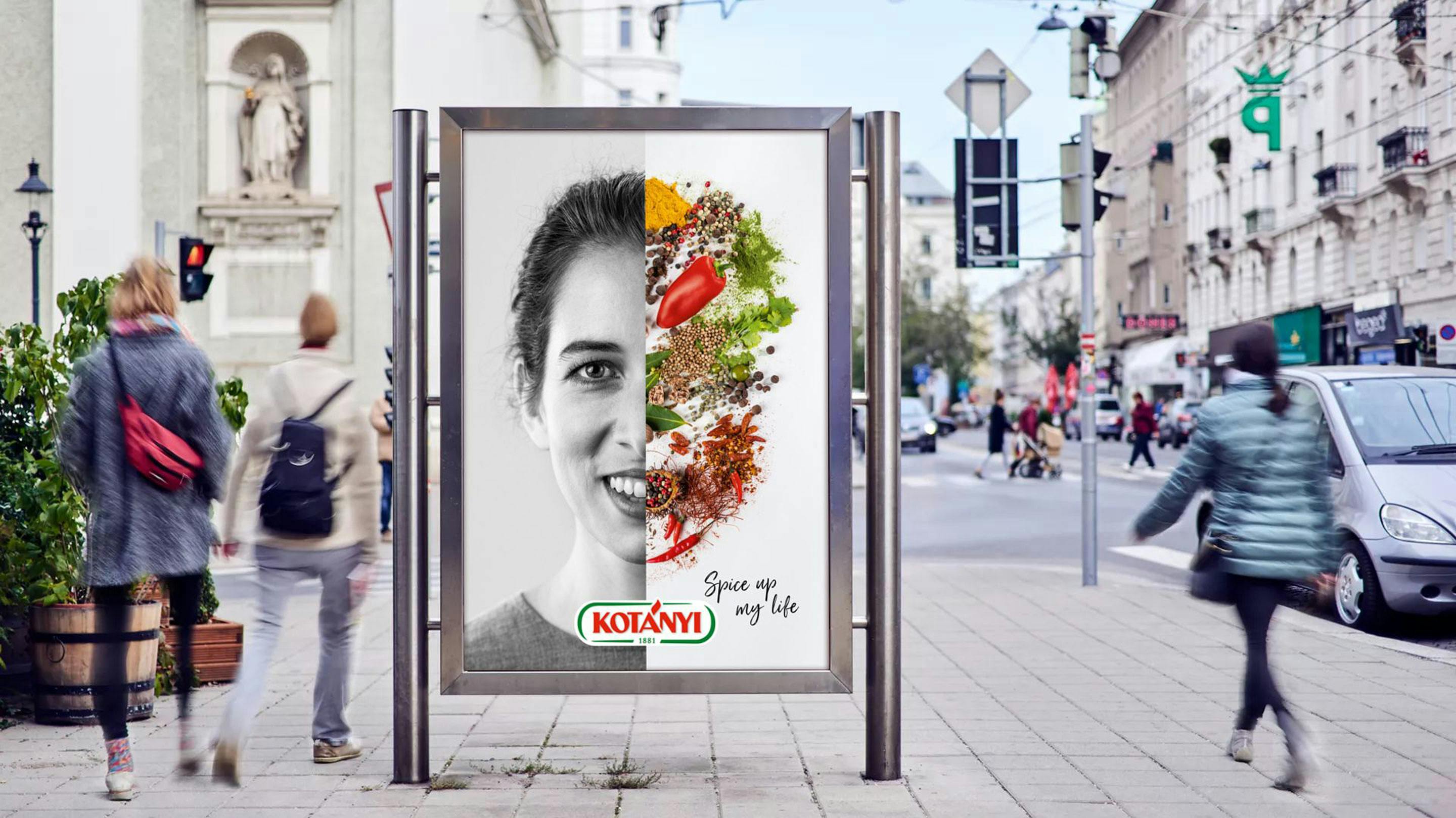 Kotányi Spice Up My Life Plakat in Wien