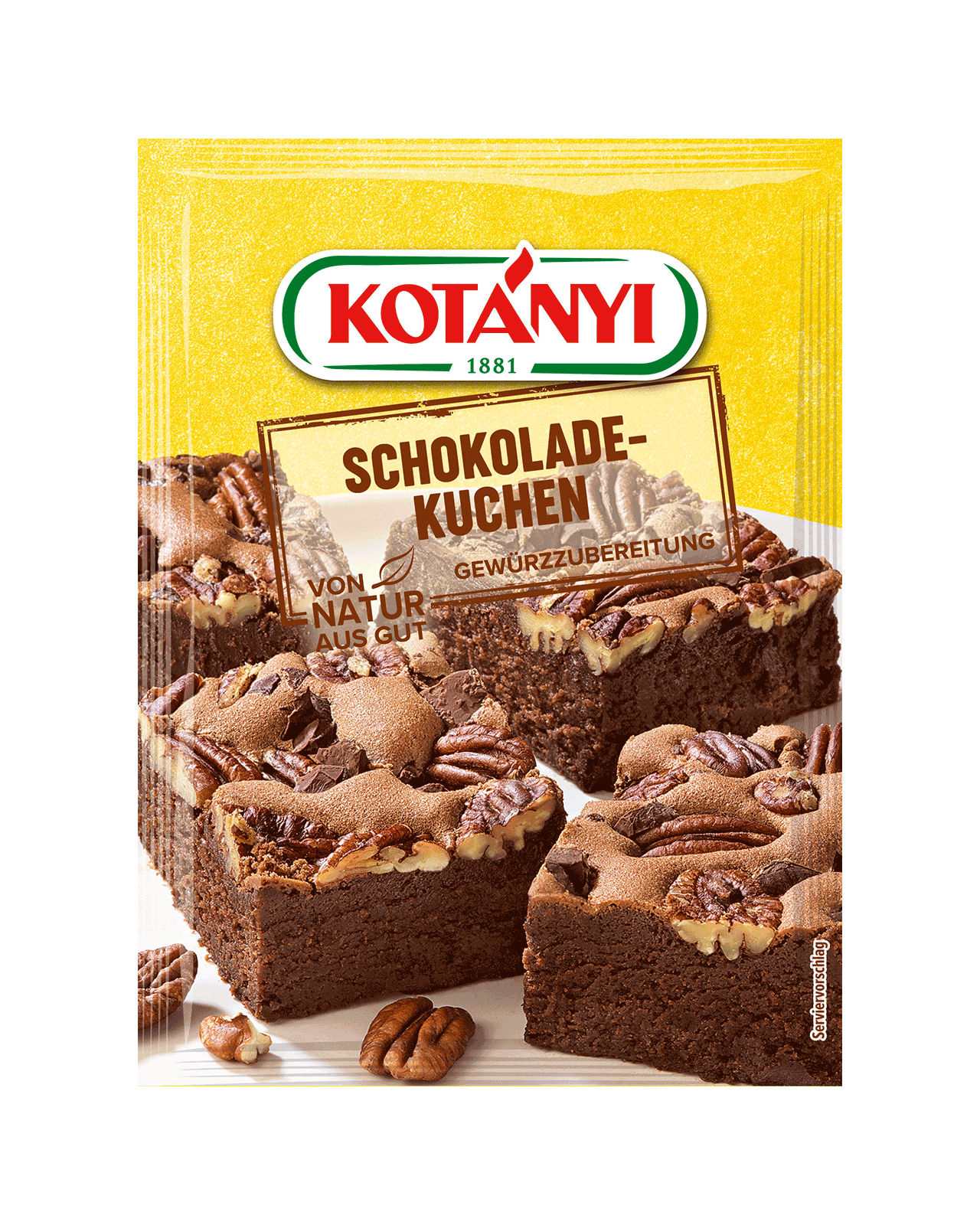 Vorderseite der Schokoladekuchen Gewürzmischung von Kotányi