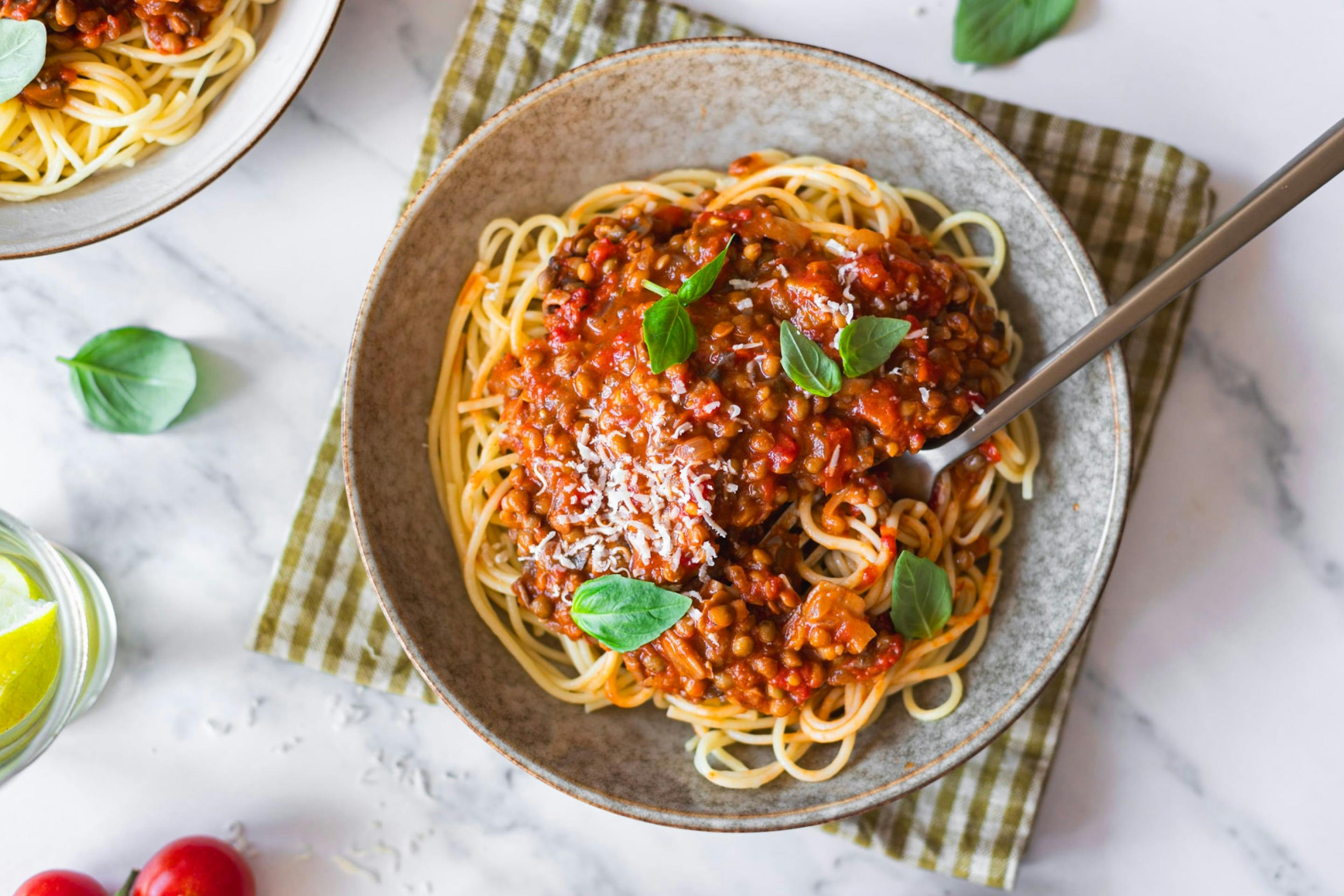 Vegetarische Bolognesesauce mit Linsen