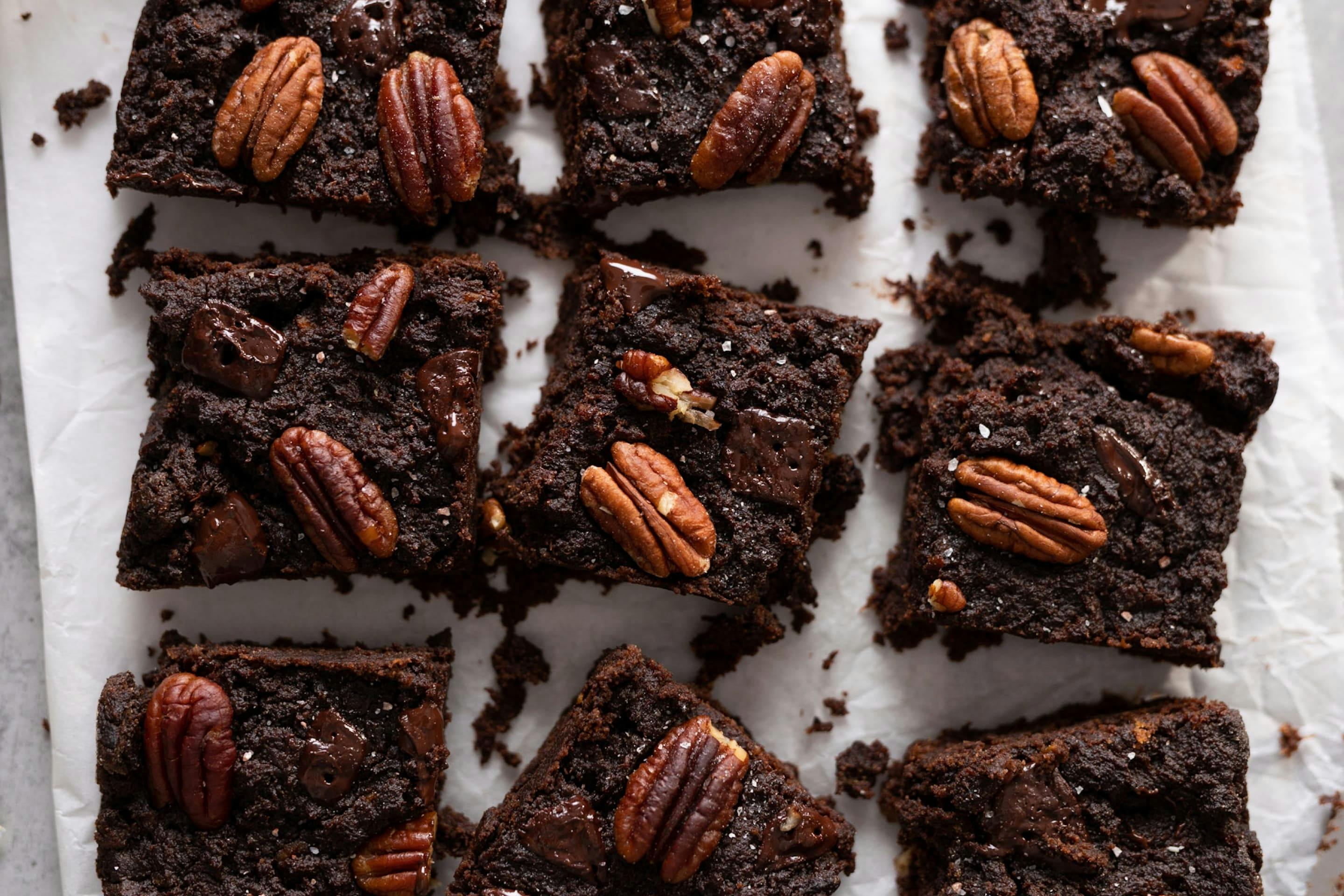 Süßkartoffelbrownies mit Pekannüssen