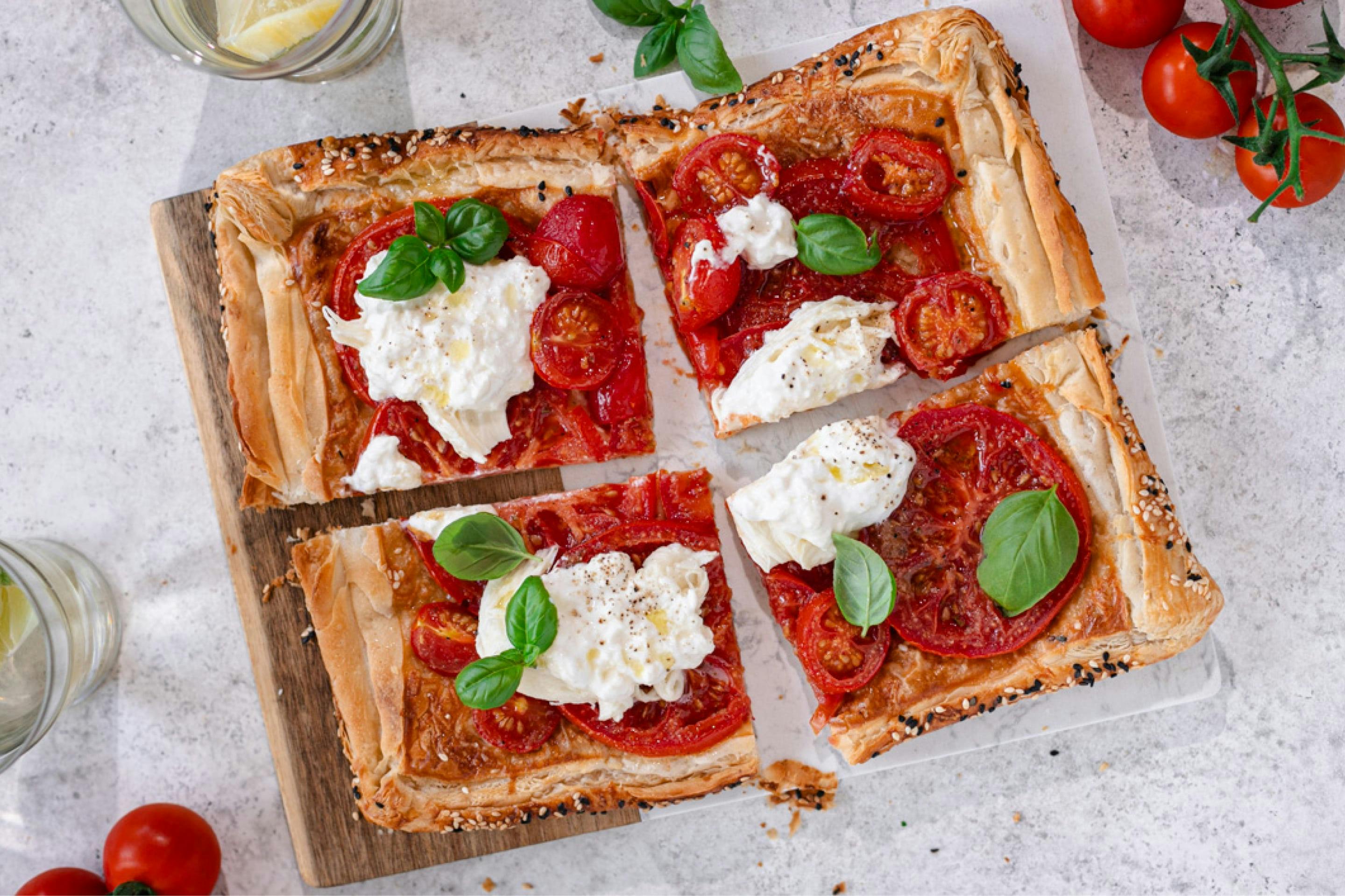 Blätterteig-Tarte mit Tomaten
