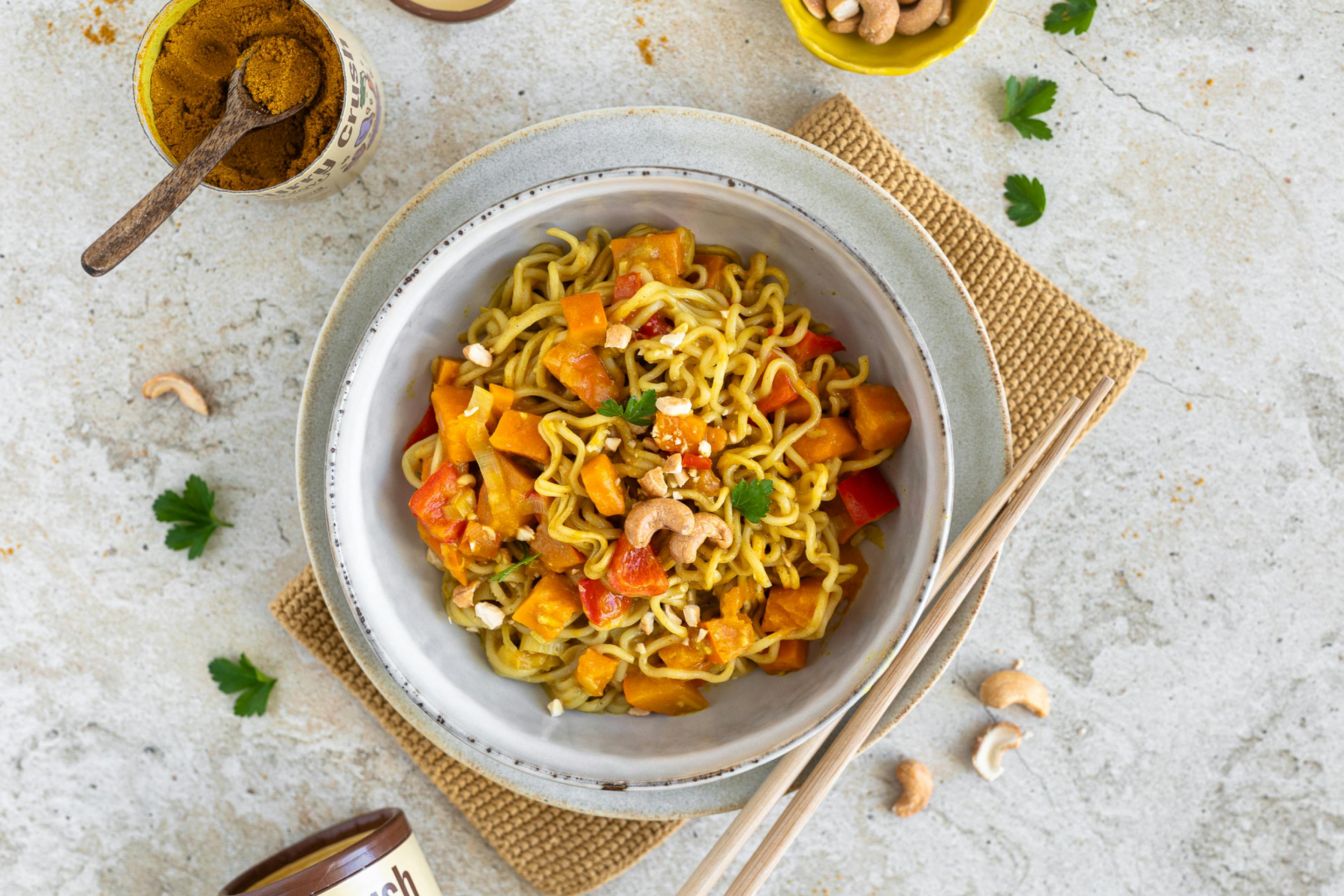 One Pot Curry Nudeln