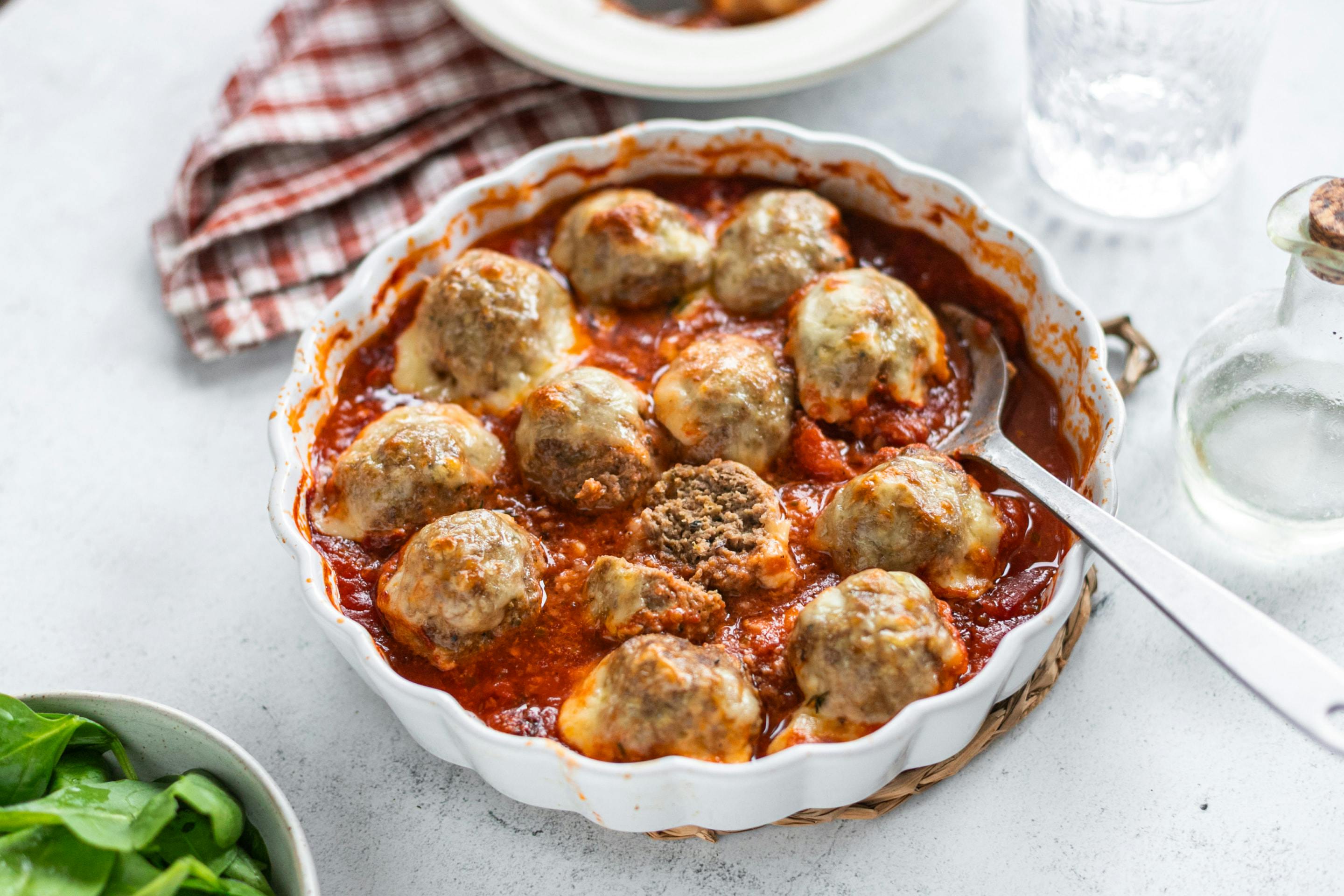 Baked Meatballs Min