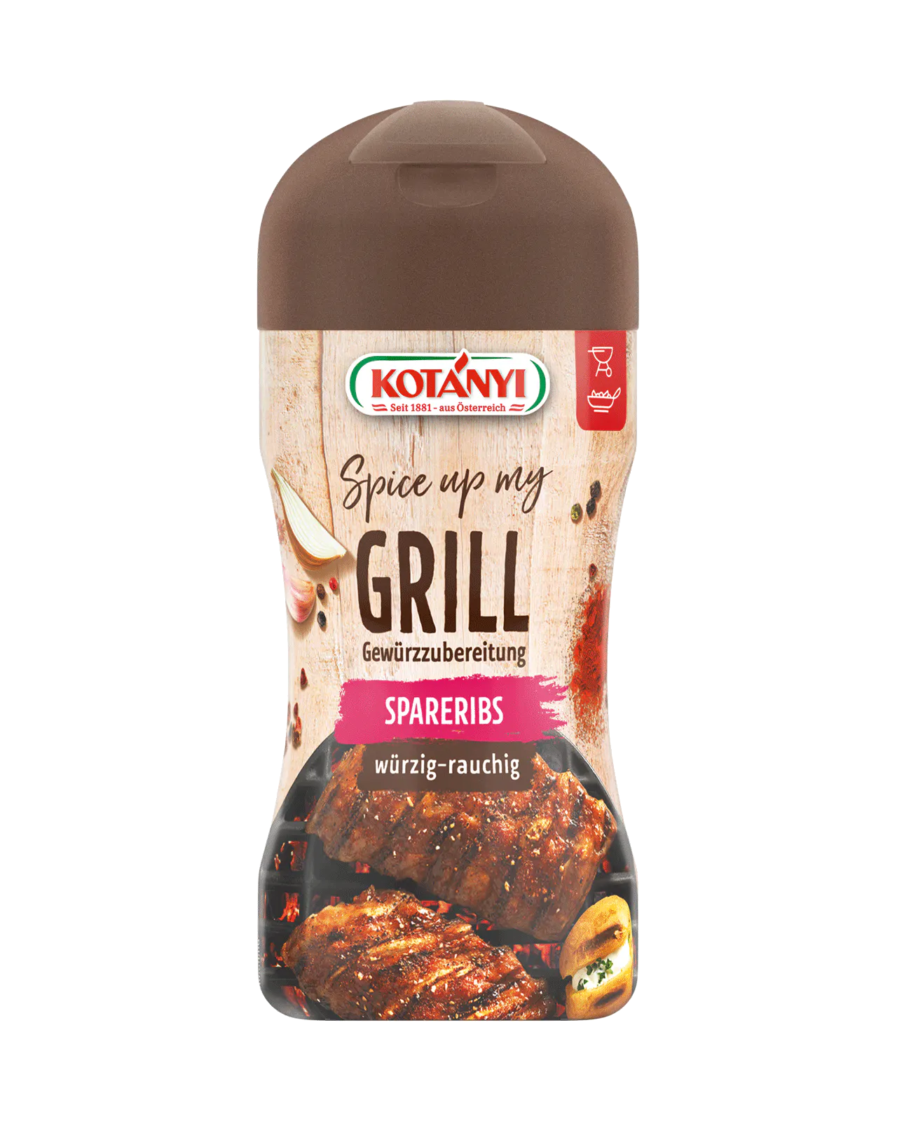 9001414706855 6850101 Kotanyi Grill Spare Ribs Smokey Shaker Can Shaker Can At Mix Mix Grill Grill Fs