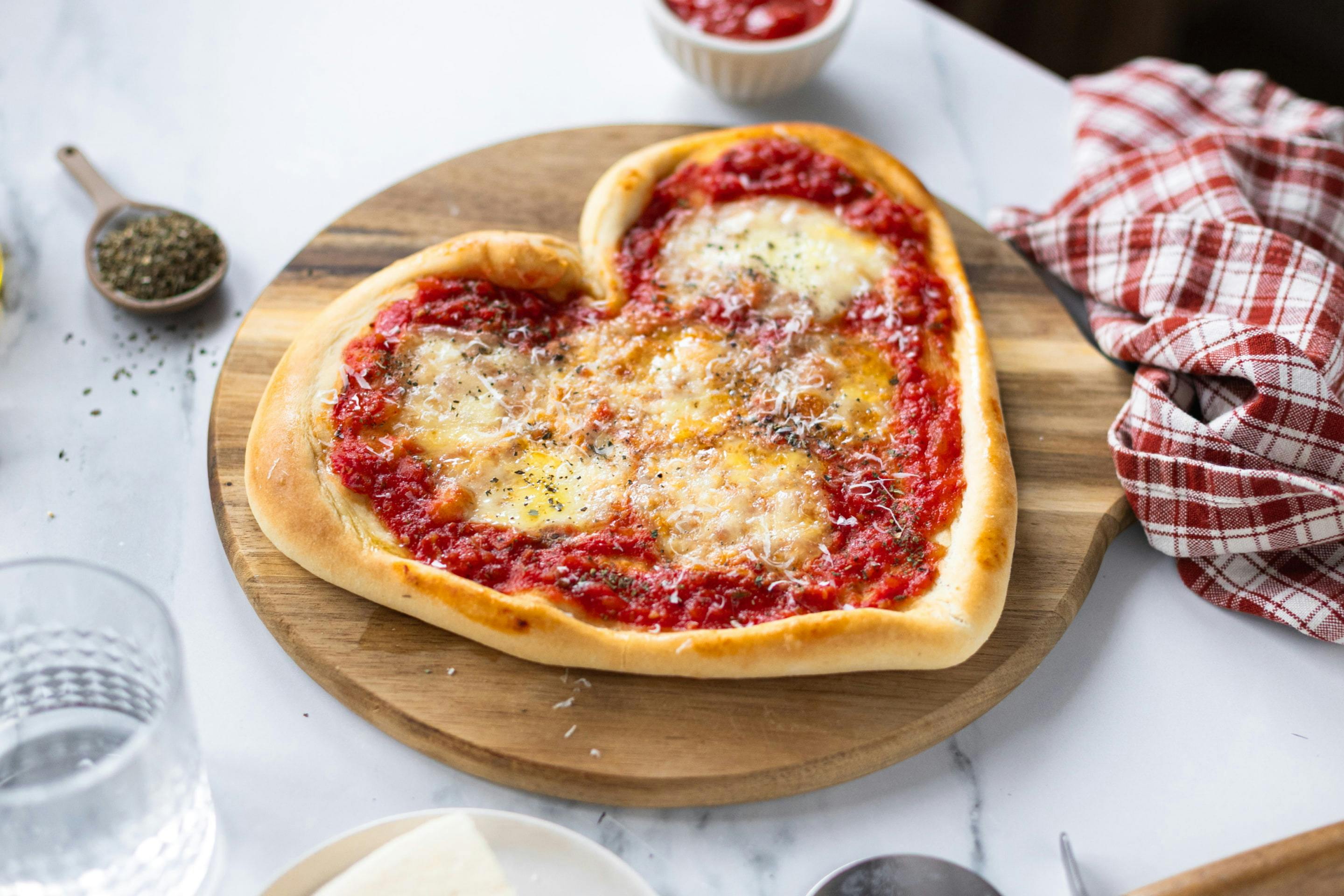 Heart Shaped Margherita Pizza (1)