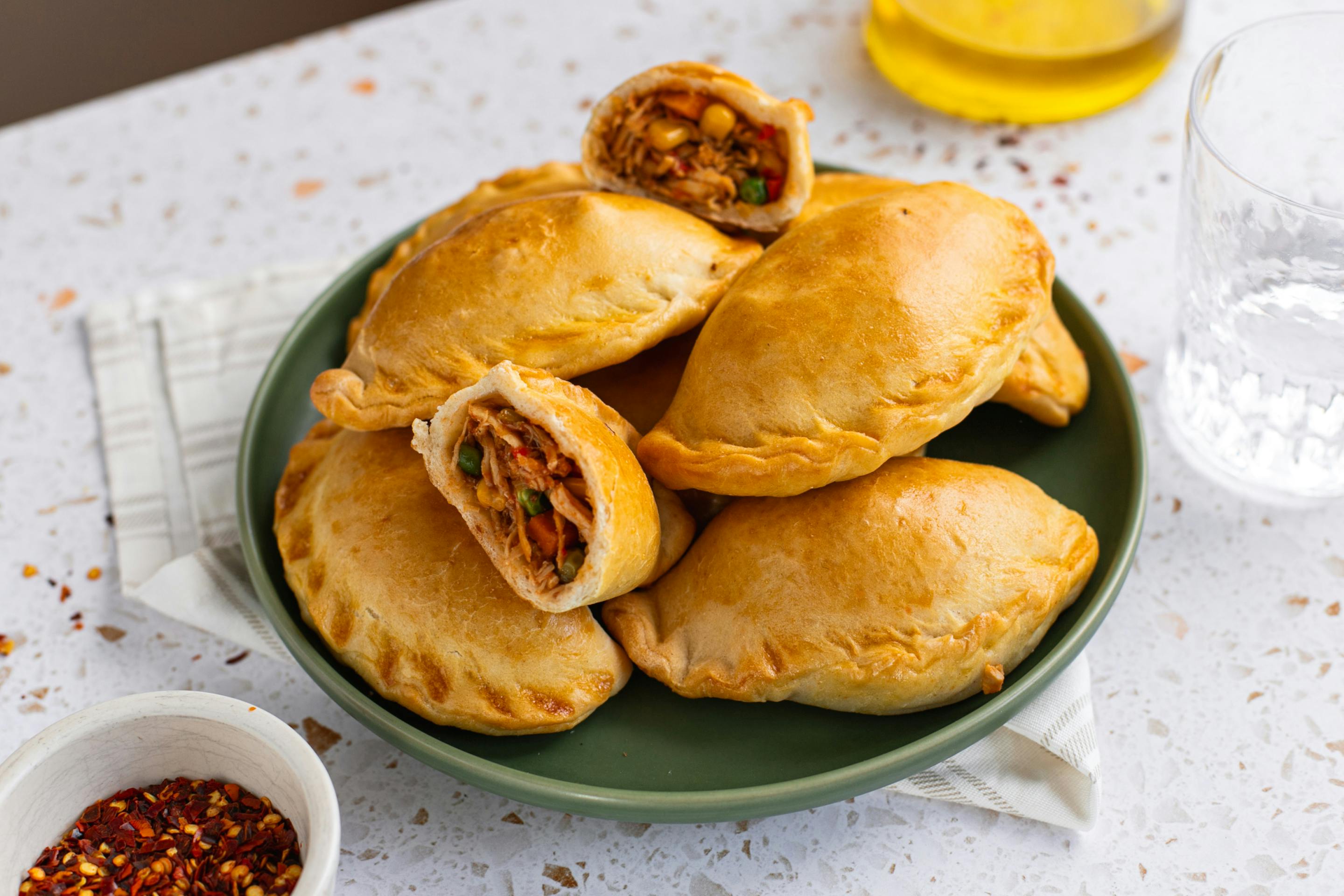 Chicken And Mexican Vegetable Empanadas
