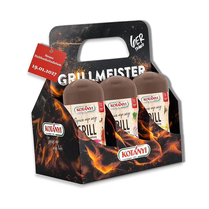Grill 6er Tragerl Transparent